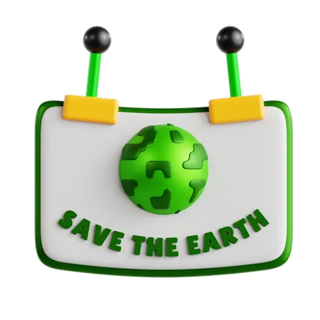 Save The Earth  3D Icon