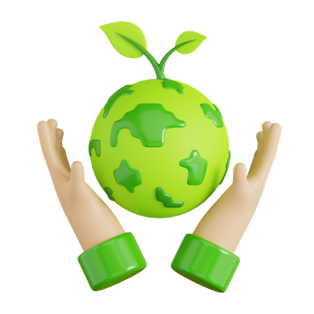 Save The Earth  3D Icon