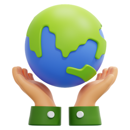 Save The Earth  3D Icon