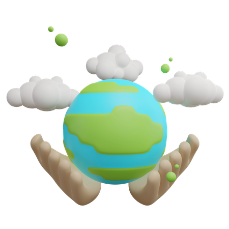 Save The Earth  3D Icon