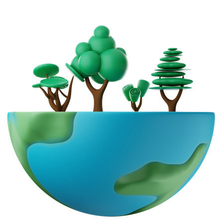Save the environment  3D Icon
