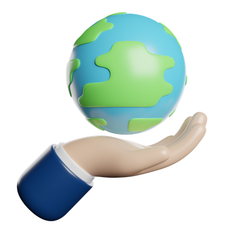 Save The Planet  3D Icon