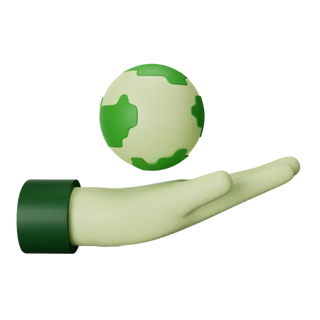 Save The Planet  3D Icon
