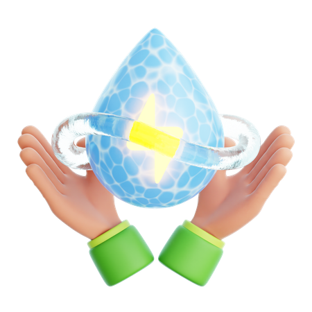 Save The Water Energy  3D Icon