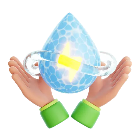 Save The Water Energy  3D Icon