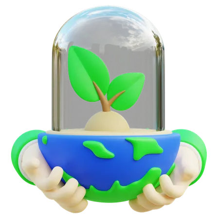 Save The World  3D Icon