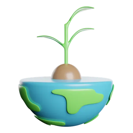 Save The World  3D Icon