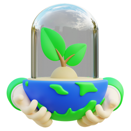 Save The World  3D Icon