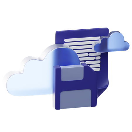 Save To Cloud  3D Icon
