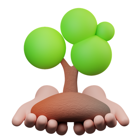 Save Tree  3D Illustration