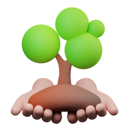 Save Tree 3D Illustration