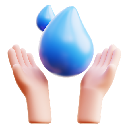 Save Water  3D Icon