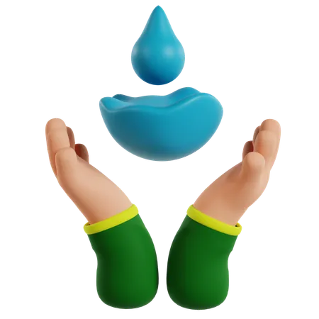 Save Water  3D Icon