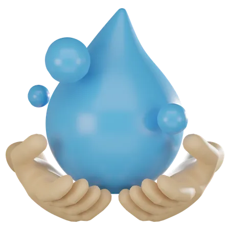 Save Water  3D Icon