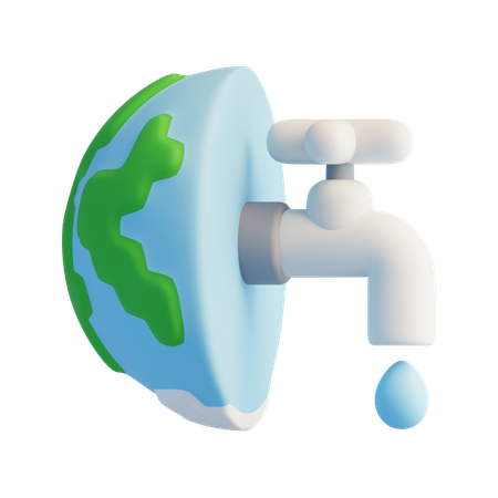 Save Water  3D Icon