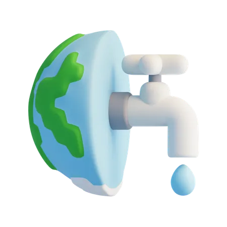 Save Water  3D Icon