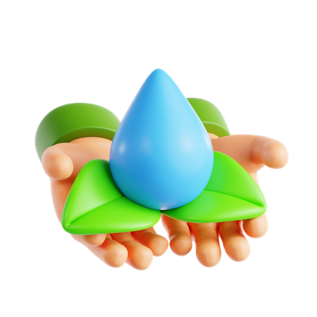 Save Water  3D Icon