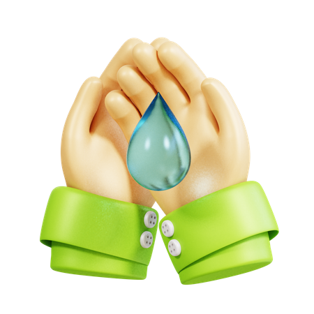 Save Water  3D Icon