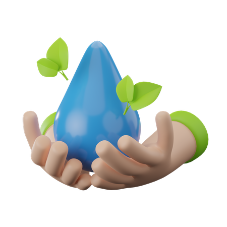 Save Water  3D Icon