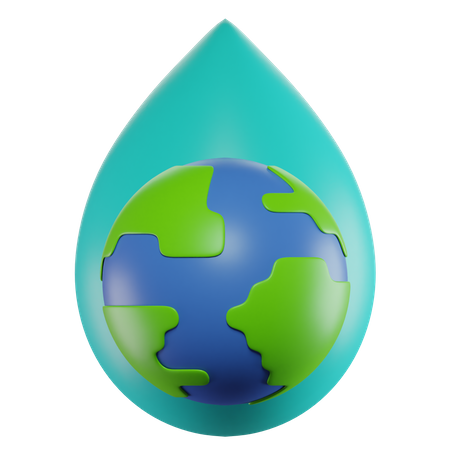 Save Water  3D Icon