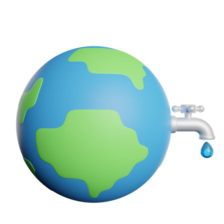 Save Water  3D Icon