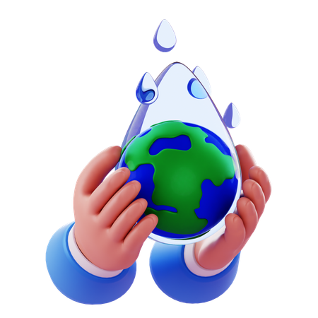 Save Water  3D Icon