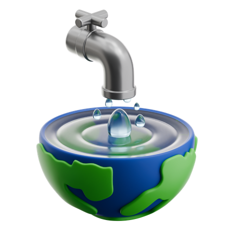 Save Water  3D Icon