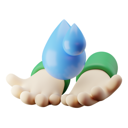 Save Water  3D Icon
