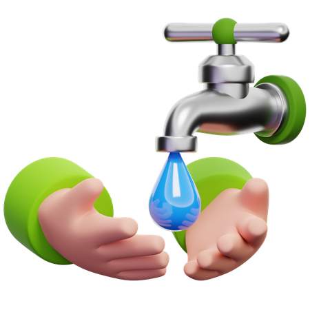 Save Water  3D Icon