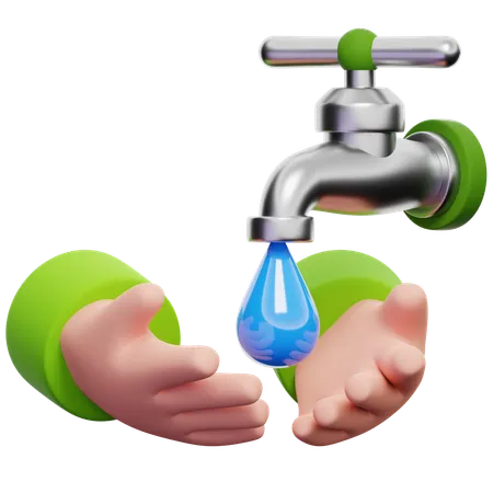 Save Water  3D Icon