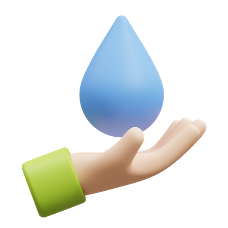 Save Water  3D Icon