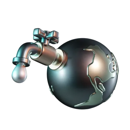 Save Water  3D Icon