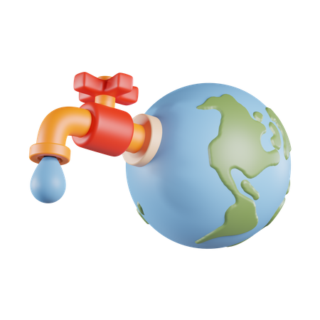 Save Water  3D Icon