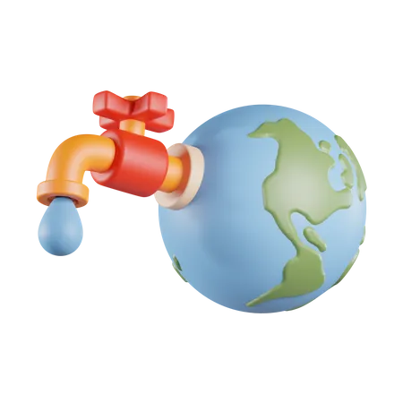 Save Water  3D Icon