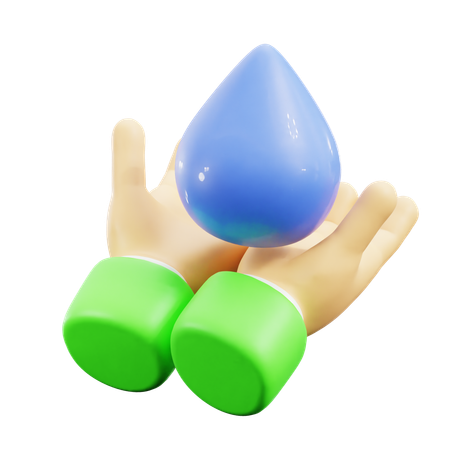 Save Water  3D Icon