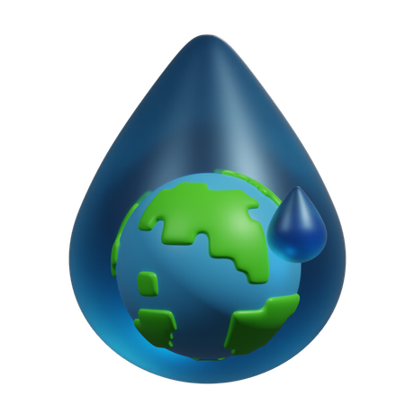 Save Water  3D Icon