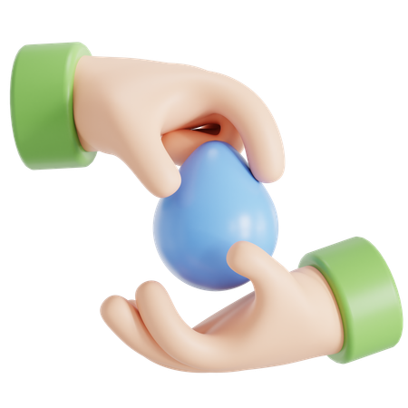Save water  3D Icon