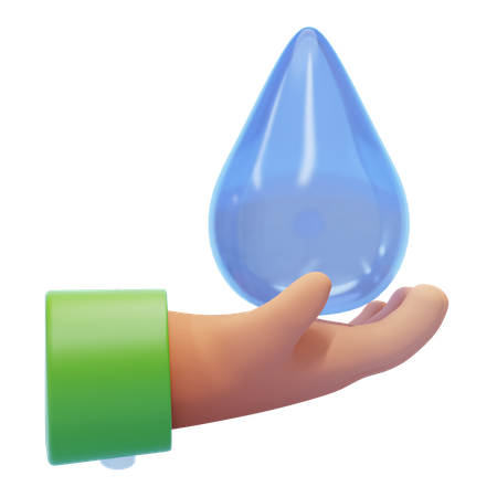 Save Water 3D Icon