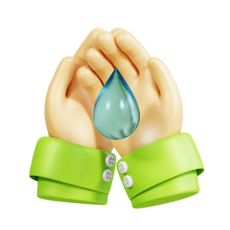 Save Water 3D Icon