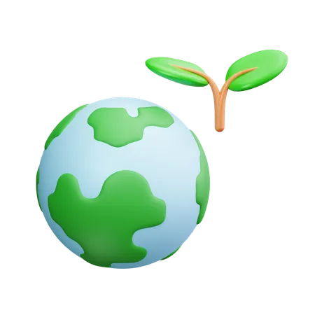 Save World  3D Icon