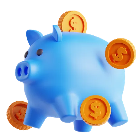 Saving Money 3 D Icon 3D Icon