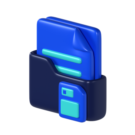 Saving Data  3D Icon