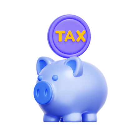 Saving for Taxes  3D Icon
