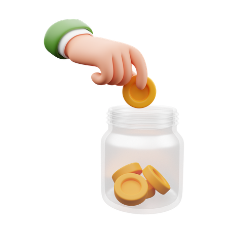 Saving Hand Gesture  3D Icon