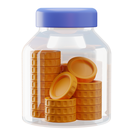 Saving Jar  3D Icon
