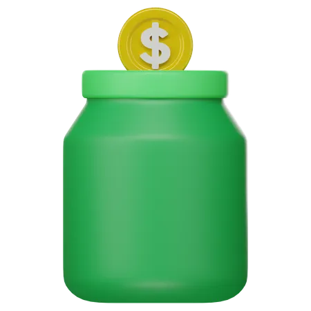 Saving Jar  3D Icon