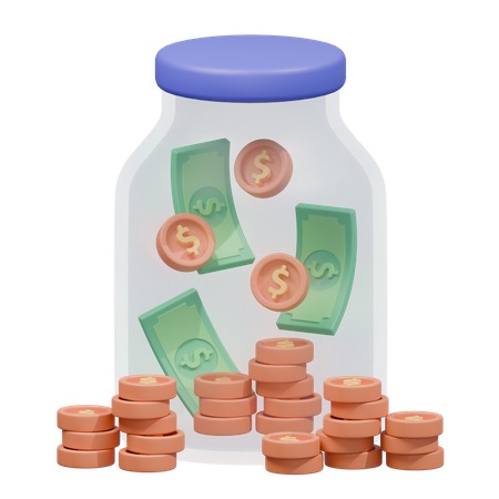 Saving Jar  3D Icon