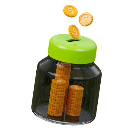 Saving Jar  3D Icon