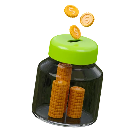 Saving Jar  3D Icon