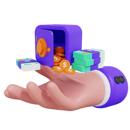 Saving Money  3D Icon